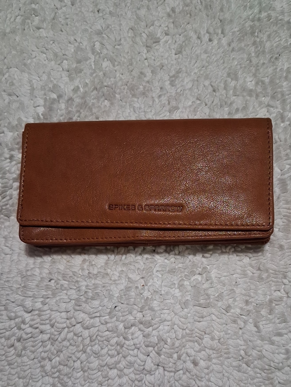 Spikes & Sparrow Tan Leather Wallet - Women's Clutch Wallet